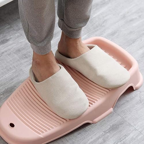 Miniatura 4 de Cabilock - Tabla de lavar de plástico antideslizante para lavar a mano ropa sucia tabla de lavado para el hogar rosa