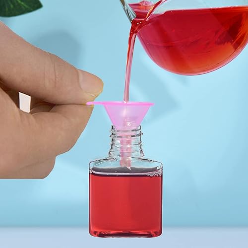 Miniatura 3 de Delove Juego de 6 embudos de plástico multiusos, embudos para botellas de llenado de uso en cocina, juego de embudo pequeño, pequeño, grande, grado