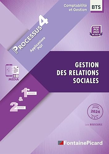 Gestion des relations sociales BTS Comptabilité et Gestion 1re &amp; 2e années: Processus 4