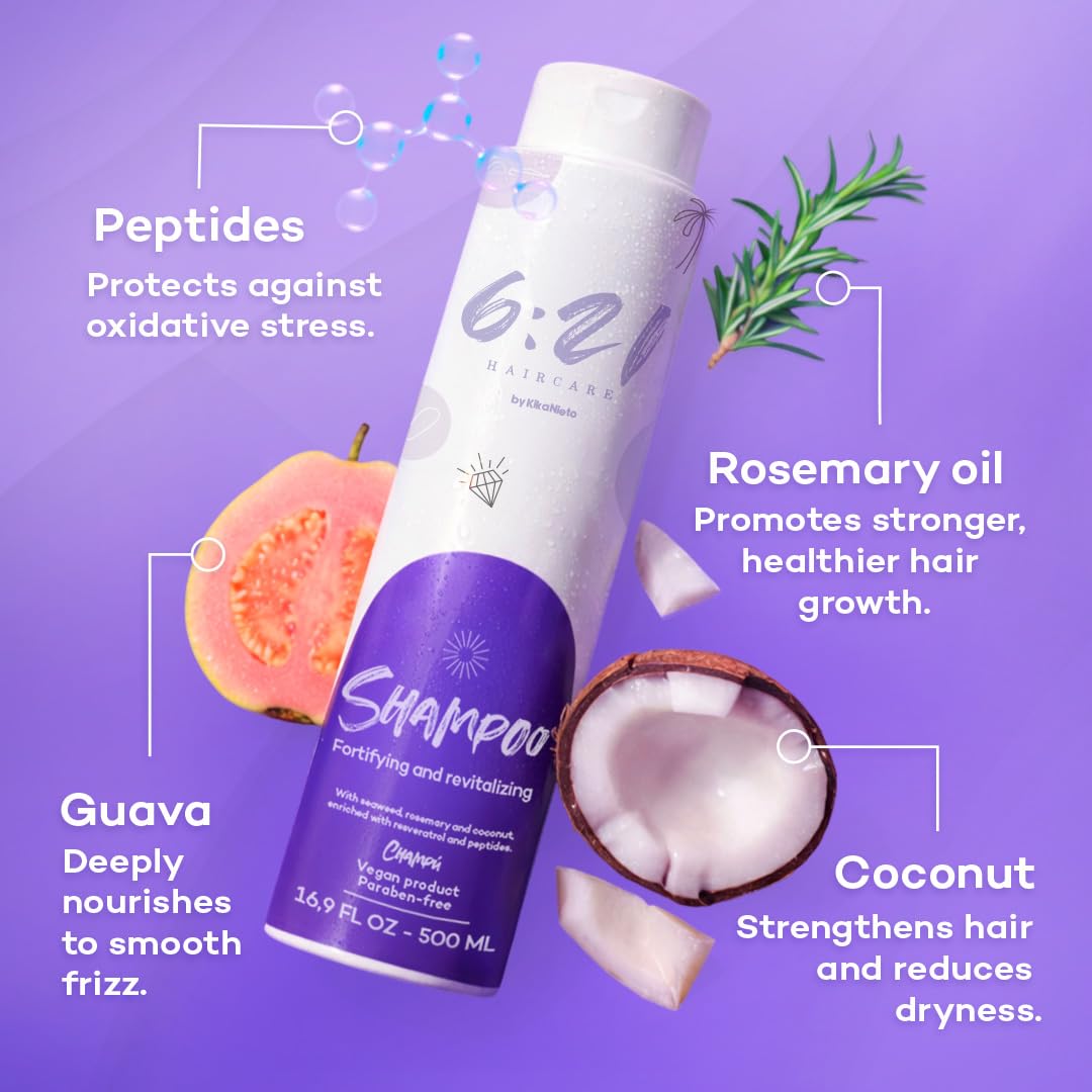 Onion and Rosemary Hair Growth Shampoo for Hair Loss and Thinning, Sulfate-Free, 16.9oz, 621 By Kika Nieto - Image 6