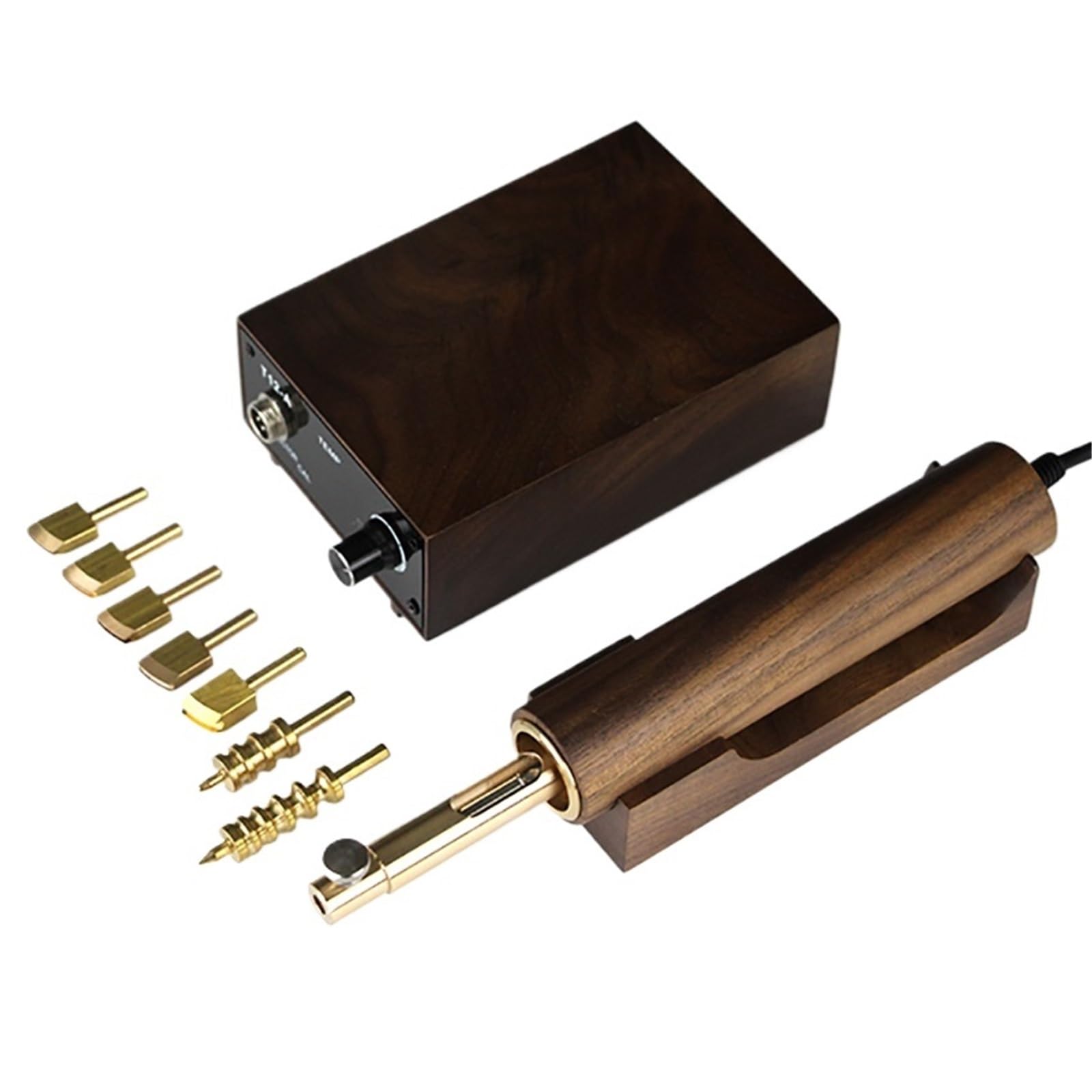 Mthckxjbsuz One Color Gold Foil Stamping, Hot Leather Edge Creaser Machine Brass Stamp Heater Grooving Iron Sealing Tools Leathercraft Stamping 72W