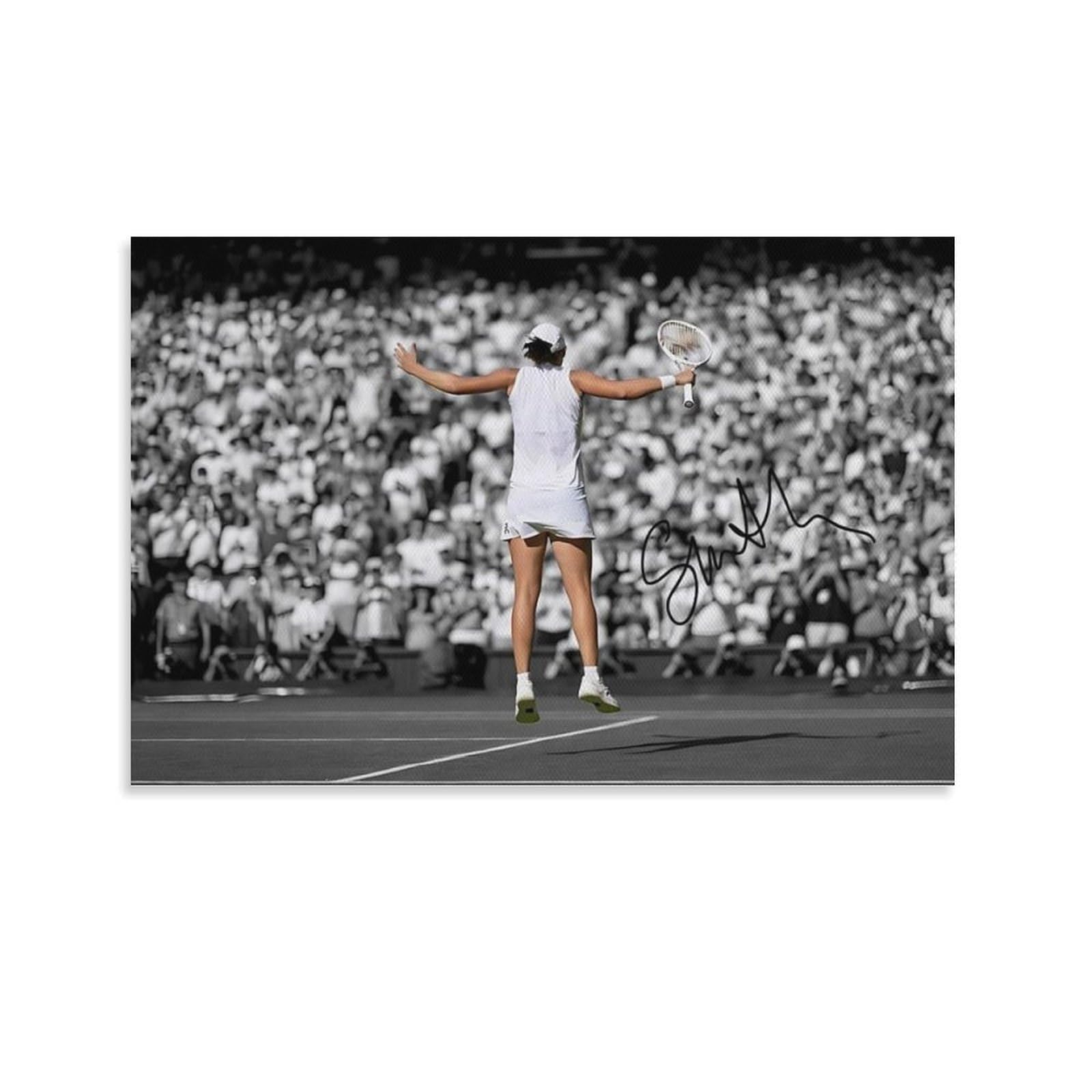 ASUIU Iga Swiatek Canvas Poster Artworks Picture Print Poster Wall Art Painting Canvas Decor Home Posters 20x30inch(50x75cm)