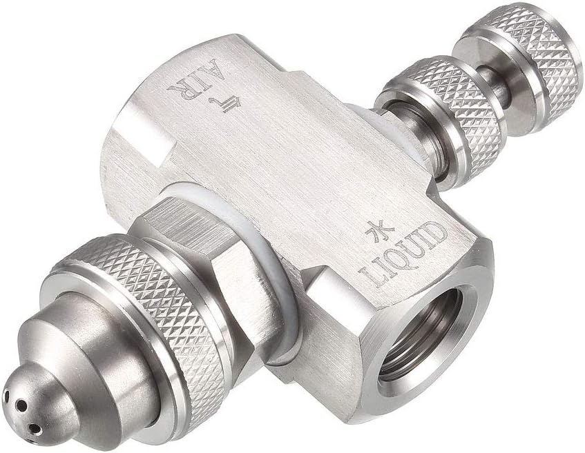 uxcell Air Atomizing Nozzle, 1/4BSPT Misting Low Pressure Wide Angle Spray Tip Nozzles