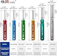 Vista 6 de JRready ST5236+ST5257+ST5269 Kit de herramientas de conector Deutsch para 4#8#16#12#20# Contactos sólidos/estampados 6-22 AWG, con herramienta