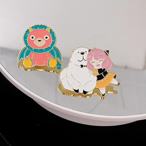 Miniatura 4 de Anime Anya Forger Pines - Broche de esmalte de cosplay de Loid S Family - Etiqueta para mochila, disfraz, regalo para mujeres, hombres y fans
