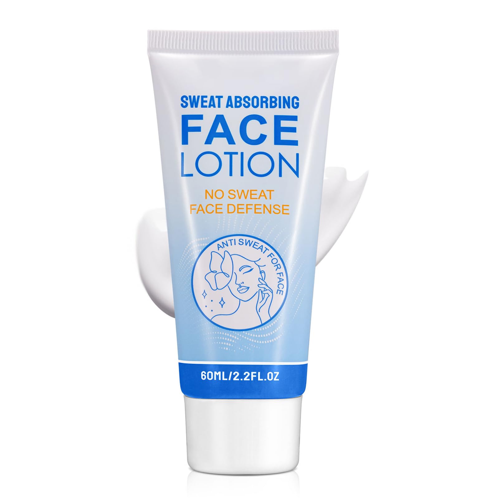 Loción facial absorbente de sudor, antitranspirante fuerte sudoración para pieles grasas cara, pecho, axilas y espalda, loción antitranspirante para bloquear el sudor en la cara