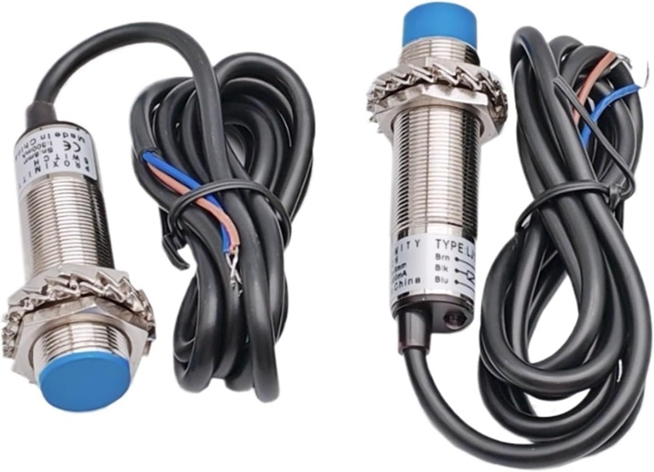 M18 5mm/8mm Dectect Distance Inductive Metal Approach Sensor Proximity Switch LJ18A3 NPN PNP AC NO NC BX by AX AY(Distance 8mm,NC_NPN)