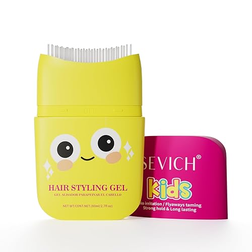 Miniatura 10 de SEVICH Pink Cloud Kids Broken Hair Finish Stick Gel 2.7fl oz  Gel para el cabello para niños pequeños, producto de peinado de olor ligero,