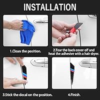 Vista 7 de 1797 Protector de puerta de automóvil para BMW, piezas de accesorios de vehículos, protectores de borde de fibra de carbono, calcomanías