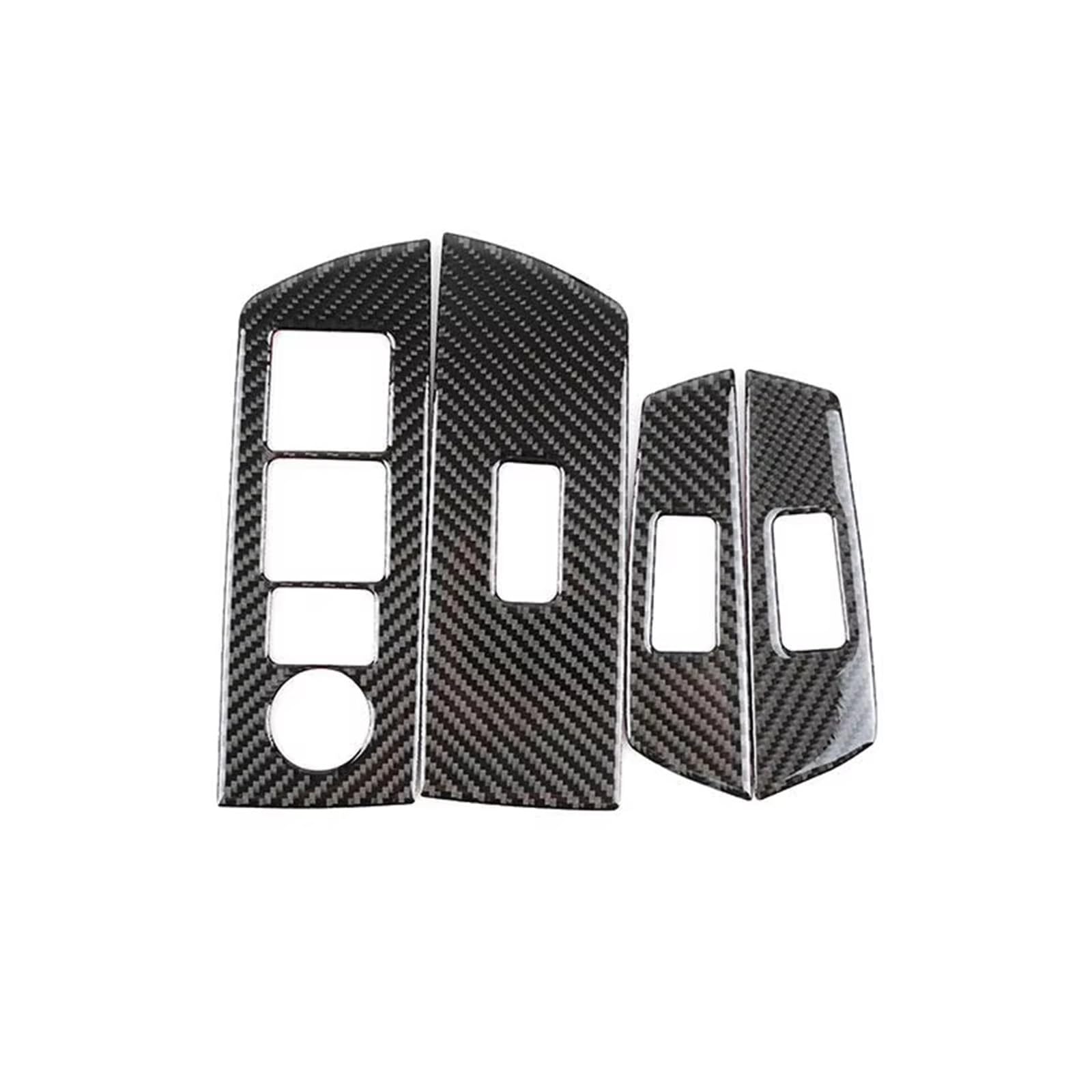 for Mazda for CX-9 for CX9 2016-2020 4pcs Car Interior Door Panel Window Control Cover Sticker Center Console Control Panel Trim(LHD)