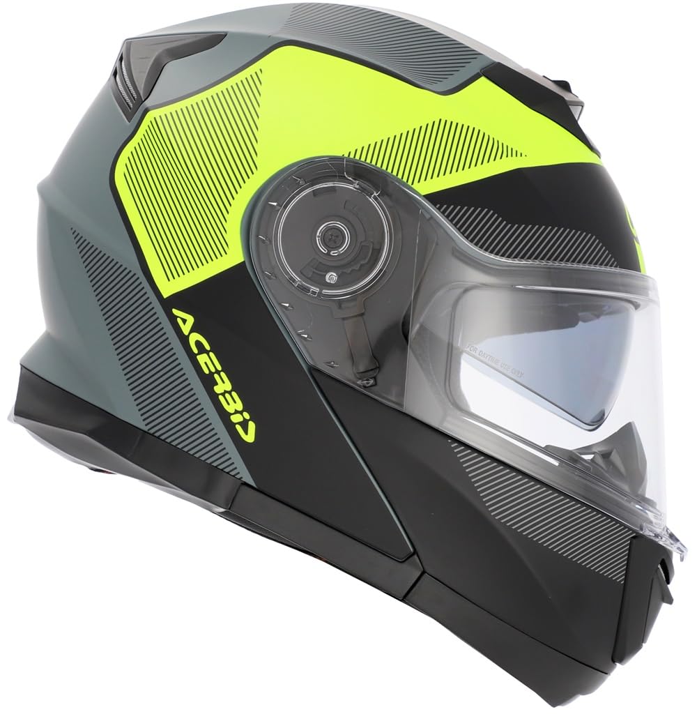 Casco modulare ACERBIS SEREL Grigio e Giallo Fluoro 22-06