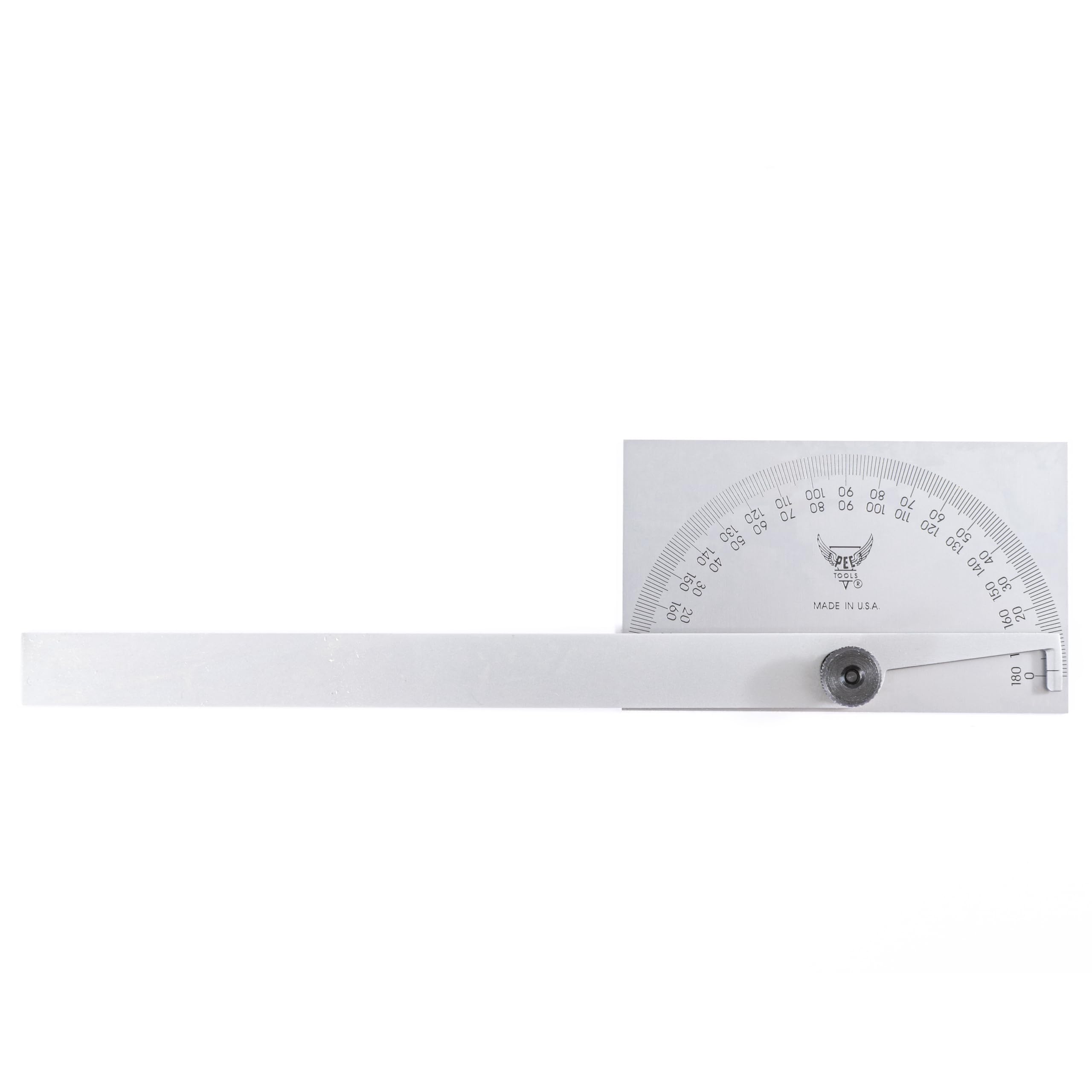 PEC Tools Stainless Steel Angle Protractor - USA Made -7 PEC Tools Stainless Steel Angle Protractor - USA Made -7
