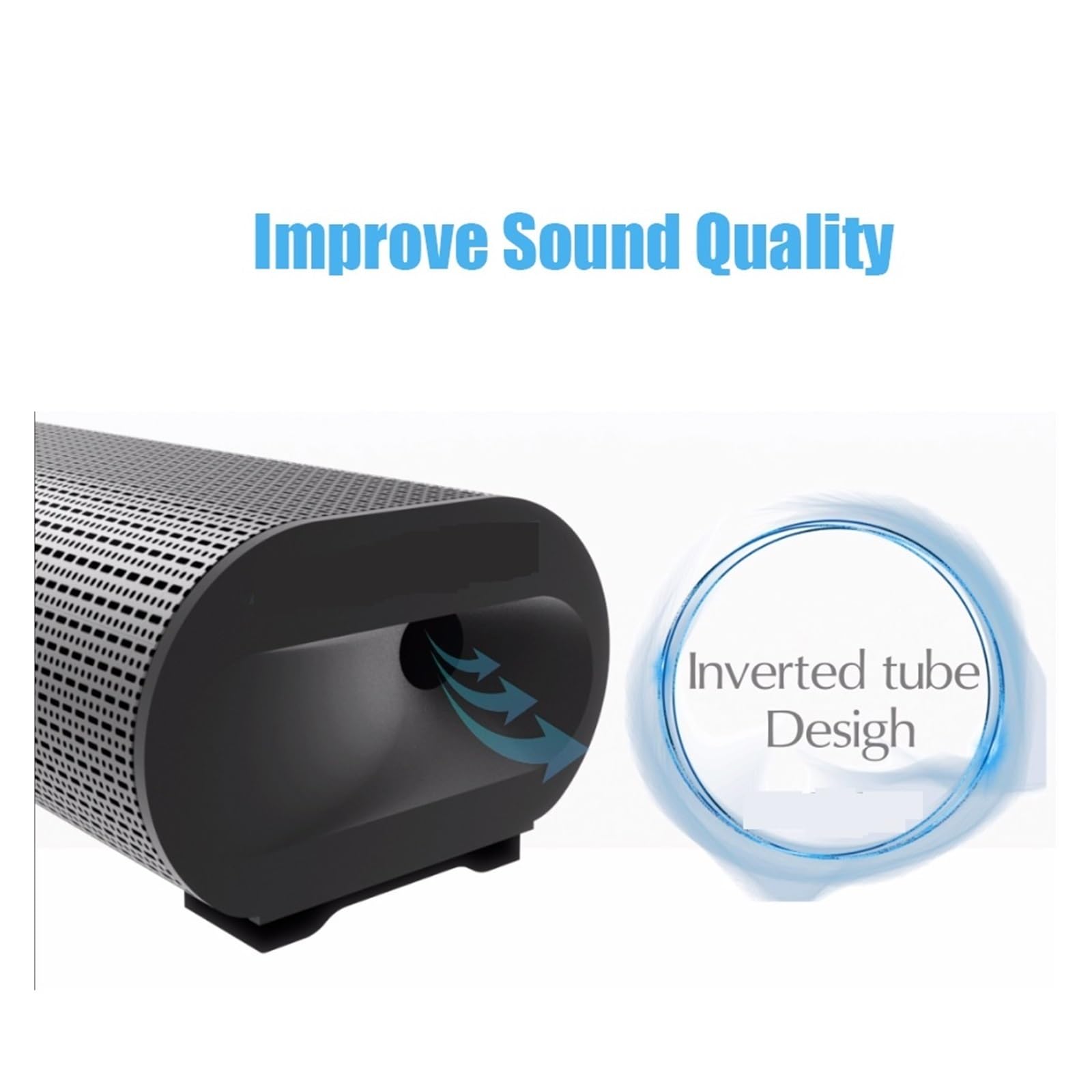 Głośnik Bluetooth przenośny bezprzewodowy soundbar do telewizora, radio FM, głośnik ścienny smartfona Wszechstronne MożLiwośCi PodłąCzenia