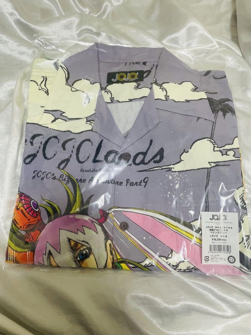 ジョジョランズアロハシャツ ペインズグレー XL JOJO magazine 特製アロハシャツ ペインズグレーLサイズ