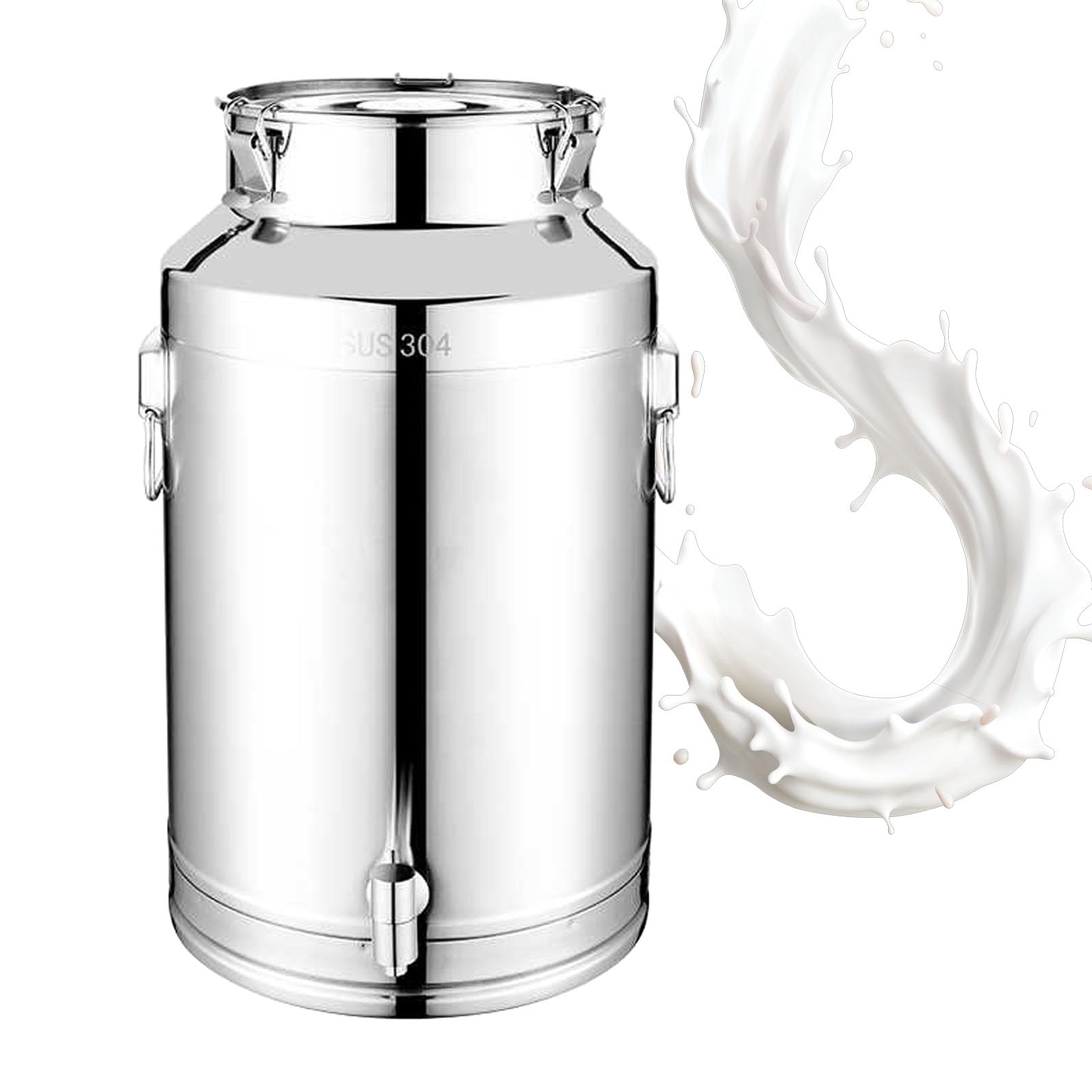 GTHTUHFD Stainless Steel Sealed Food Storage Container With Silicone Lid For Transport And Preservation,18L