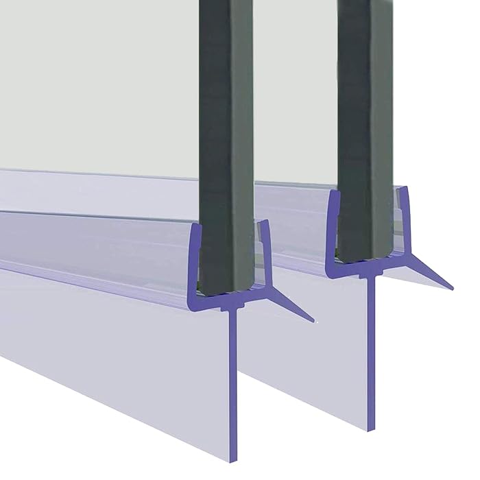 Buy Shower Door Seal, 2Pcs Plastic Bath Shower Screen Seal Strip for 4