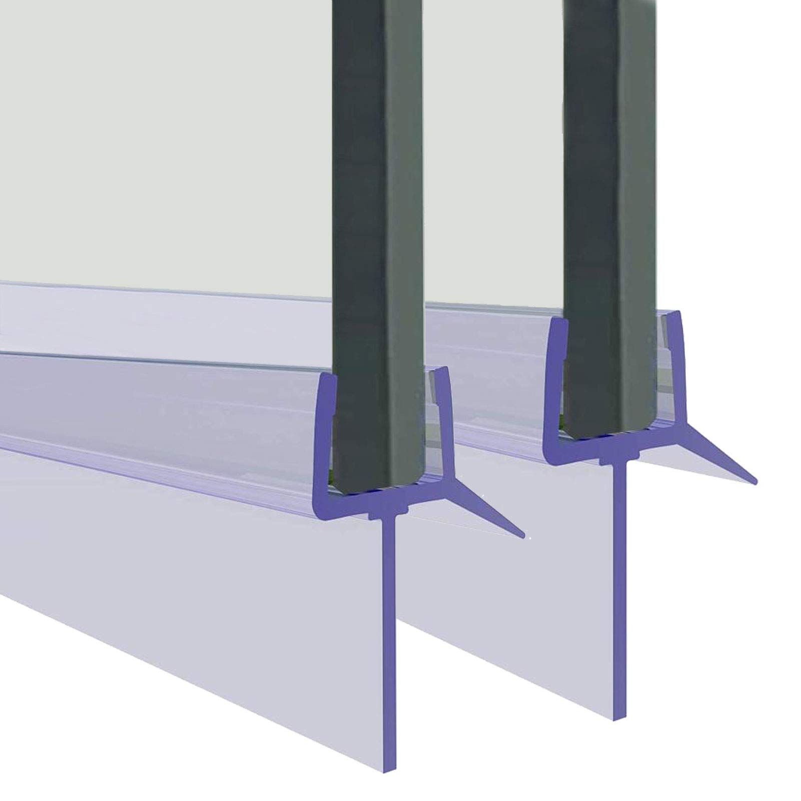 Buy Shower Door Seal, 2Pcs Plastic Bath Shower Screen Seal Strip for 4