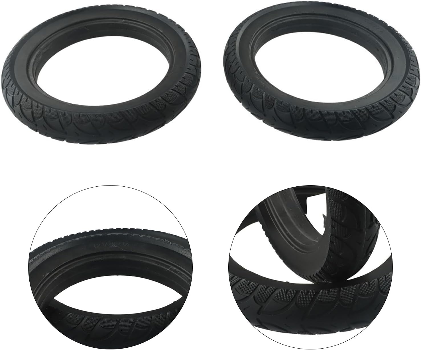 12.5x2.50 Solid Tire Electric Scooter Replacement Wheels, Scooter Accessories, Front/Rear Rear Solid Tires(1pcs)