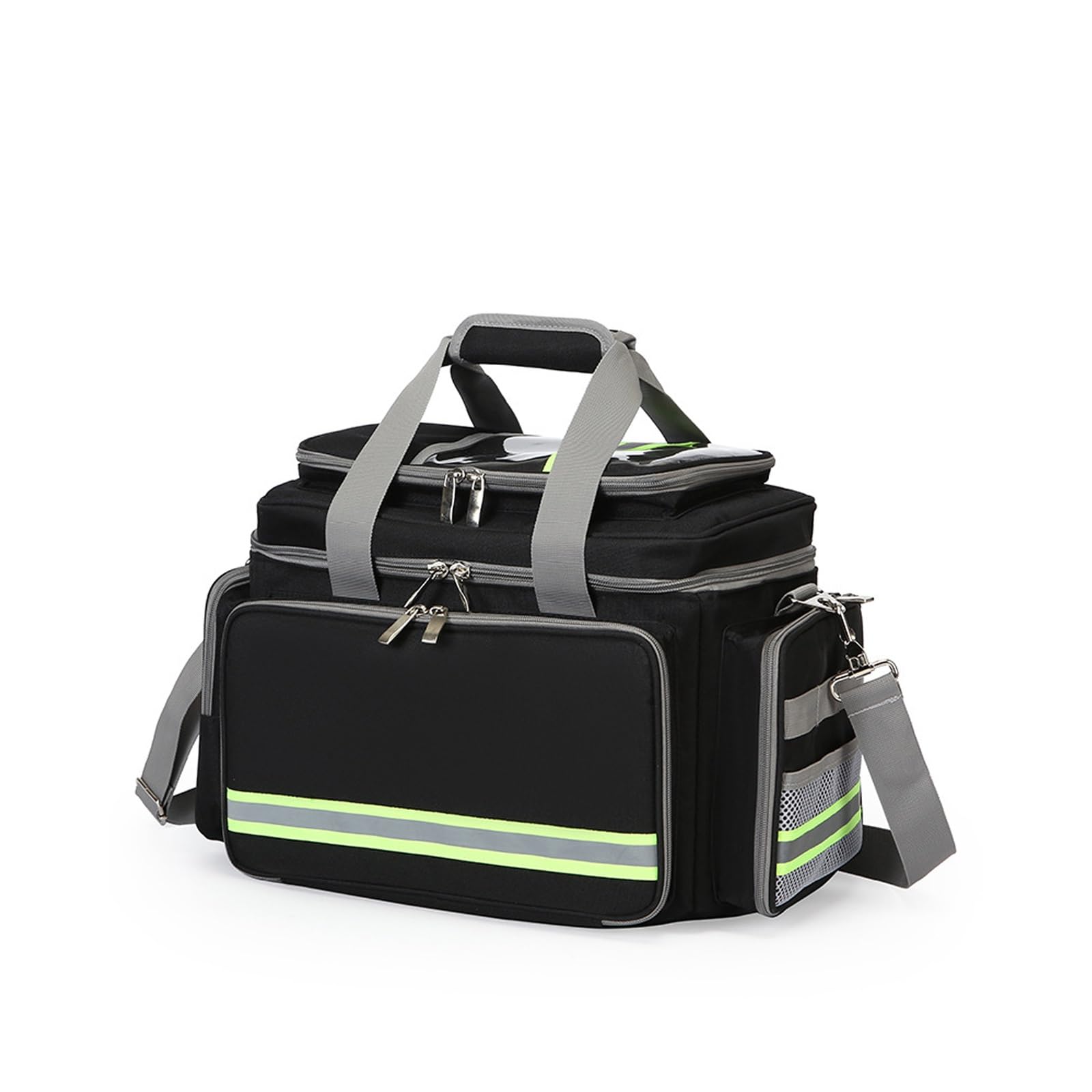 Caja De Medicamentos De Tela Oxford Impermeable,Bolsa De Material De Prevención De Epidemias For Consultas Médicas,Organizador De Pastillas For Acampar,Maletín Médico(Black)