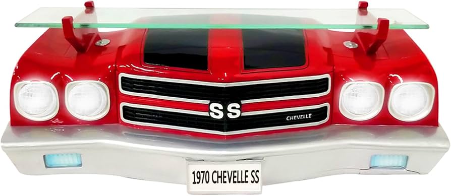 GM CHEVELLE SS カーシェルフ　インテリア　1970 ガラス棚つき GM CHEVELLE SS カーシェルフ インテリア 1970 ガラス棚つき GM