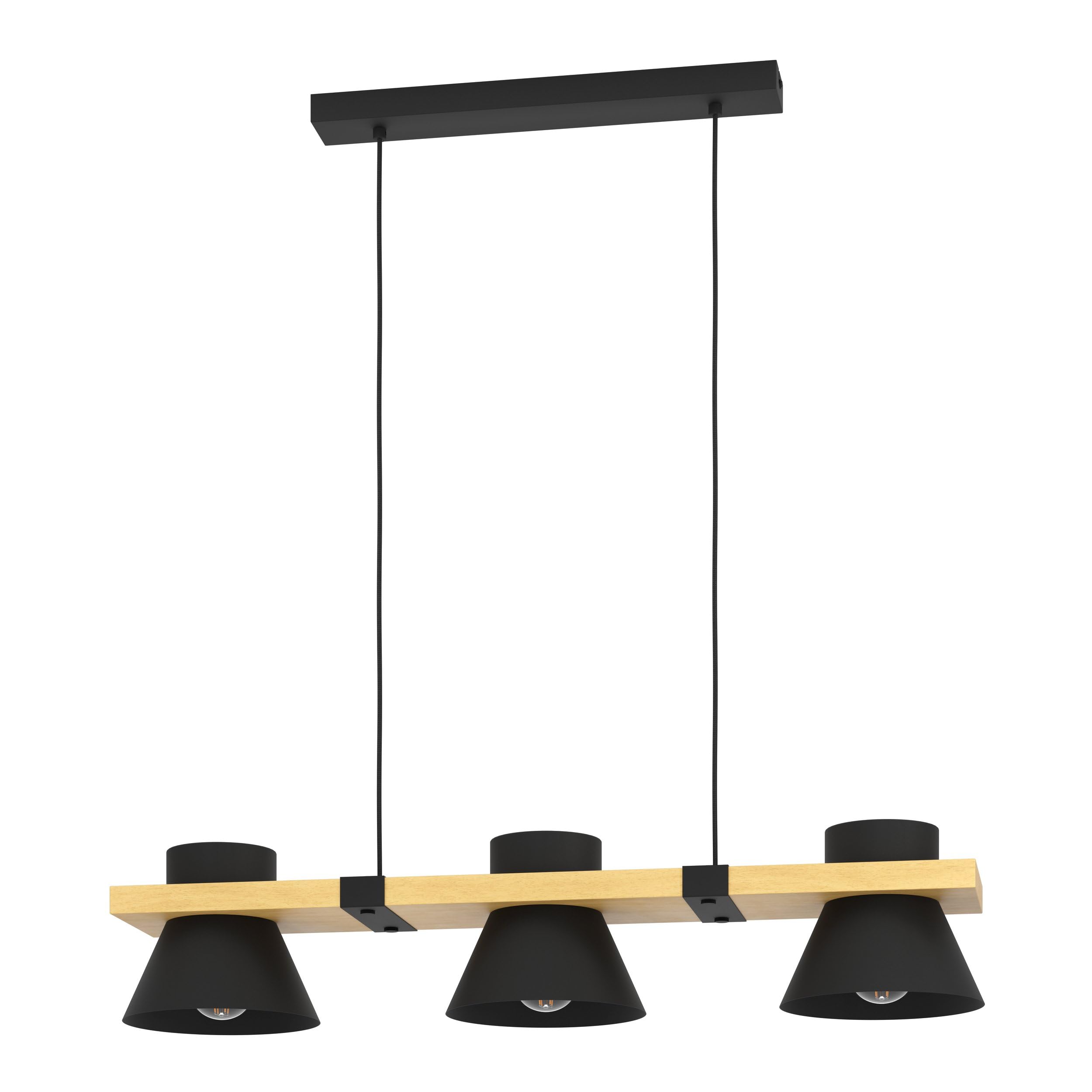 Eglo Pendant Lighting Maccles, 3 lamp Ceiling Light Fitting for Dining Room