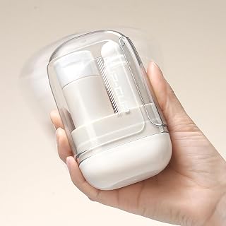 3Pcs Travel Toothbrush Toothpaste Container Kit, with Foldable Toothbrush Reusable Toothpaste Dispenser Mouthwash Cup for Toiletries Set
