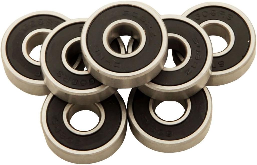 Bearings UGIN 1 Set of Skateboard Longboard ABEC 7 Stainless Black 8pcs New