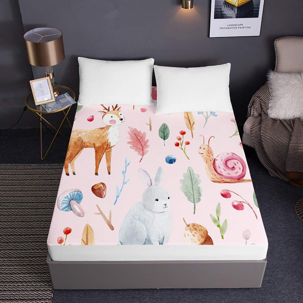 Drap housse en microfibre housse de matelas 30cm épais protection lit