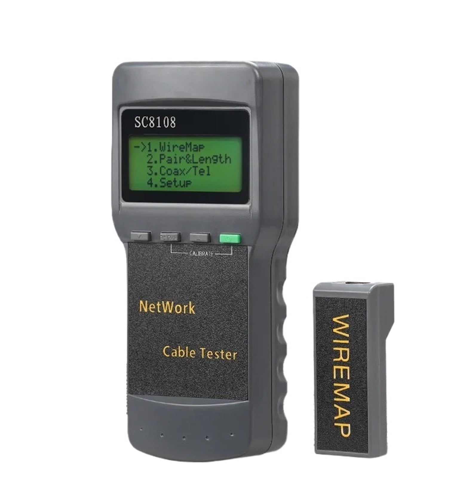 Tester kabli sieciowych, 2-częściowy Tester Kabli Sieciowych, Przenośny Miernik LCD I Telefon LAN Z Wyświetlaczem RJ45, dla kabla sieciowego