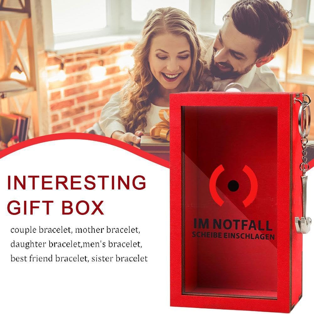 Boîte D'urgence à Casser Avec Marteau - Décoration Bureau Ou Cadeau DIY - Dimensions 17x10x4,5 Cm - Pour Argent, Photo, Message