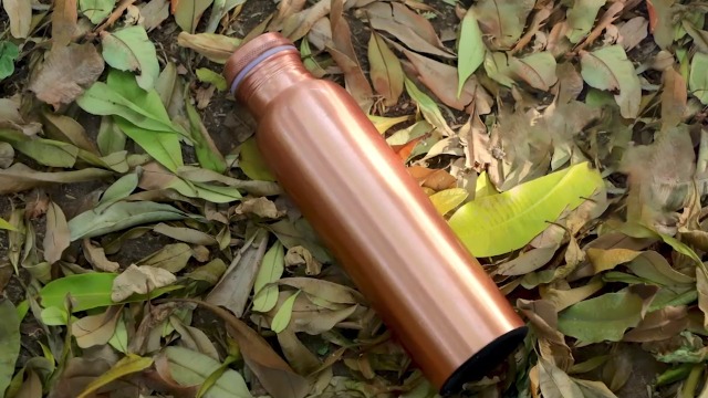 Amazon.com: THE ART BOX Pure Copper Water Bottle 34 oz (1000 ml