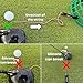 T-Time® Golf Tee Anchor Leash for Driving Range & Simulator Practice, New 2025 Improved Design, Indoor/Outdoor Use, Includes 2 Straps + 9 Silicone Strings (3 Pink,3 Green,3 Grey)