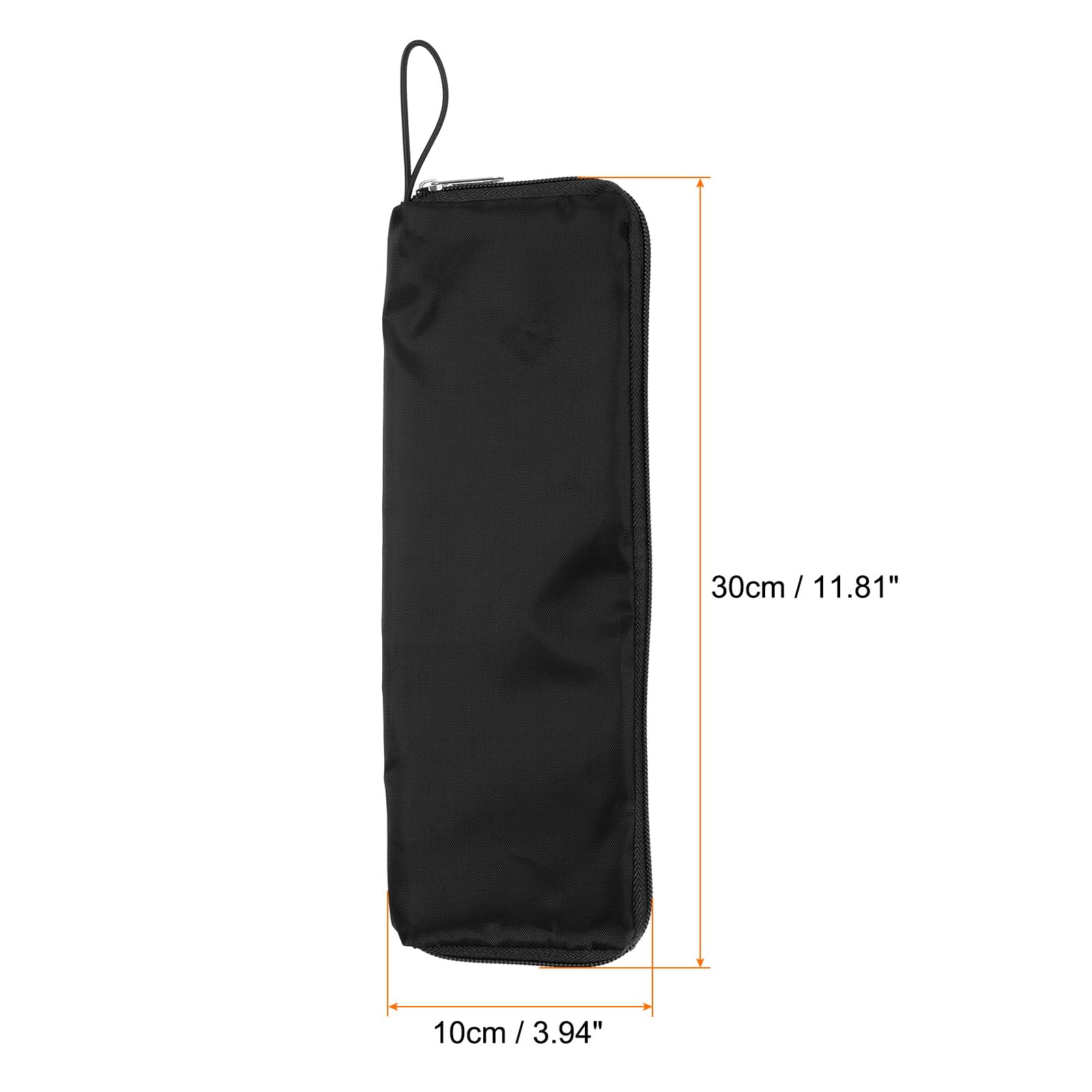 QUARKZMAN Etui na deszczowe parasole 30 x 10 cm Odwracalna osłona na składany parasol z ultralekkiej włókniny, przenośne i wodoodporne etui na podróże, do domu i na zewnątrz, czarne