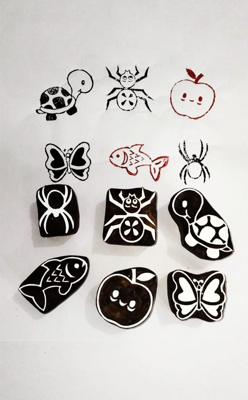 P.S.WOODEN BLOCKS STAMPS Multi Set Small Designs 6 Piece Textile Wooden Block Printing Stamp (B08HZ8BK8S) Amazon Price History, Amazon Price Tracker