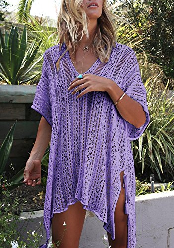 Image of HARHAY Women's Summer Swimsuit Bikini 2023 Beach Swimwear Crochet Cover up