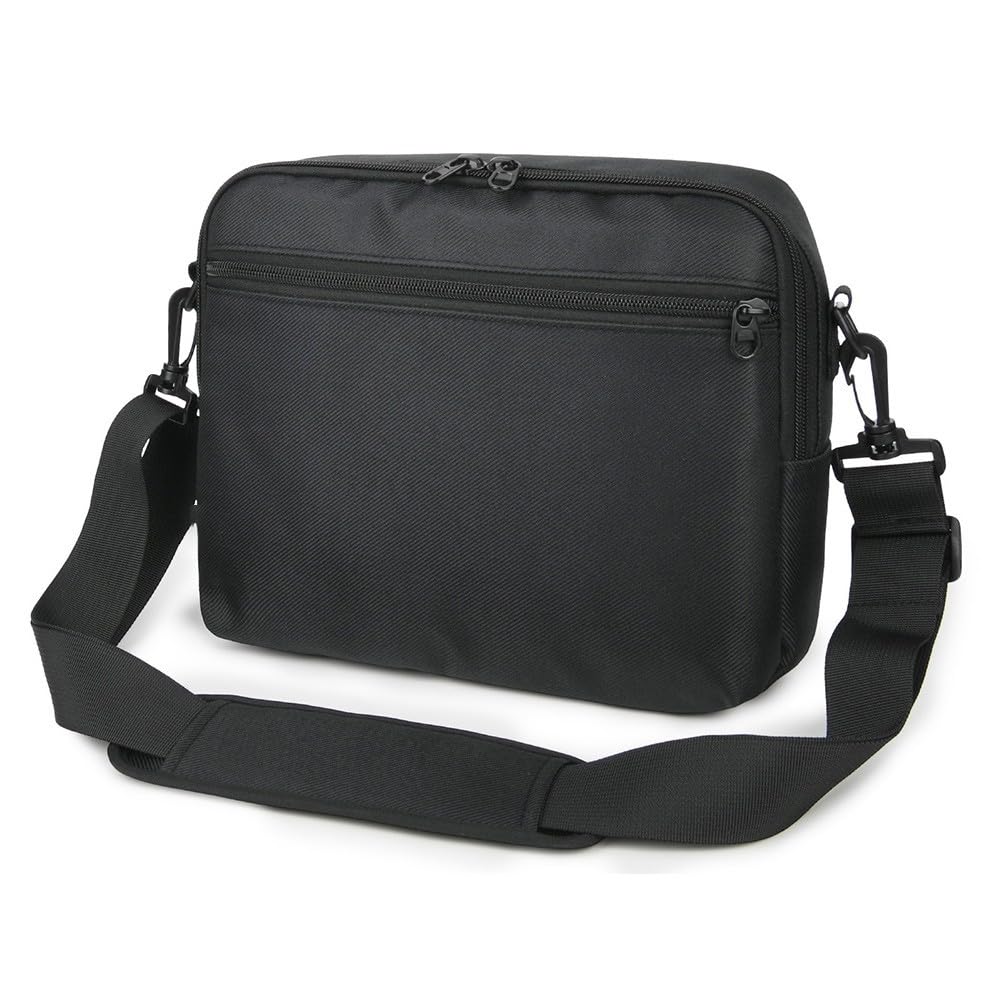 Sac de rangement en nylon pour lecteurs DVD de 9,5 à 10,5 pouces, étui de protection à bandoulière avec double fermeture éclair, housse de transport portable pour appareils électroniques