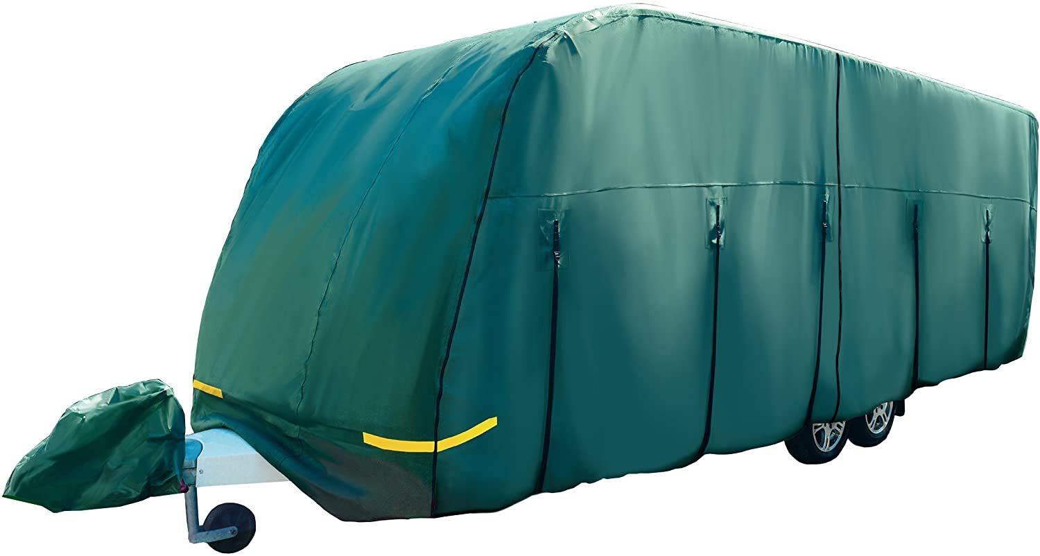 Maypole 4-Ply Breathable Green Caravan Cover With FREE Hitch Cover & Storage Bag (19-21ft)