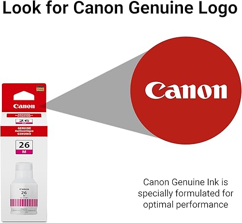 Miniatura 5 de Canon GI-26 Botella de tinta magenta, compatible con impresoras GX7020 y GX6020 Supertank