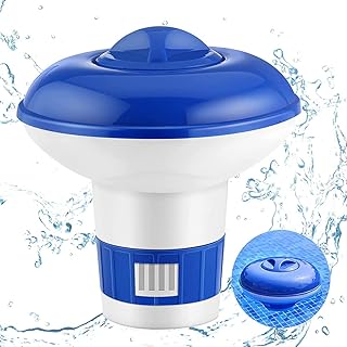 Chlorine Dispenser for Swimming Pool, Floating Chlorine Dispenser, Chemical Pool Chlorine Floater Cchlorine Tablet Dispenser for Indoor Outdoor Hot Tub Spa (1PCS)