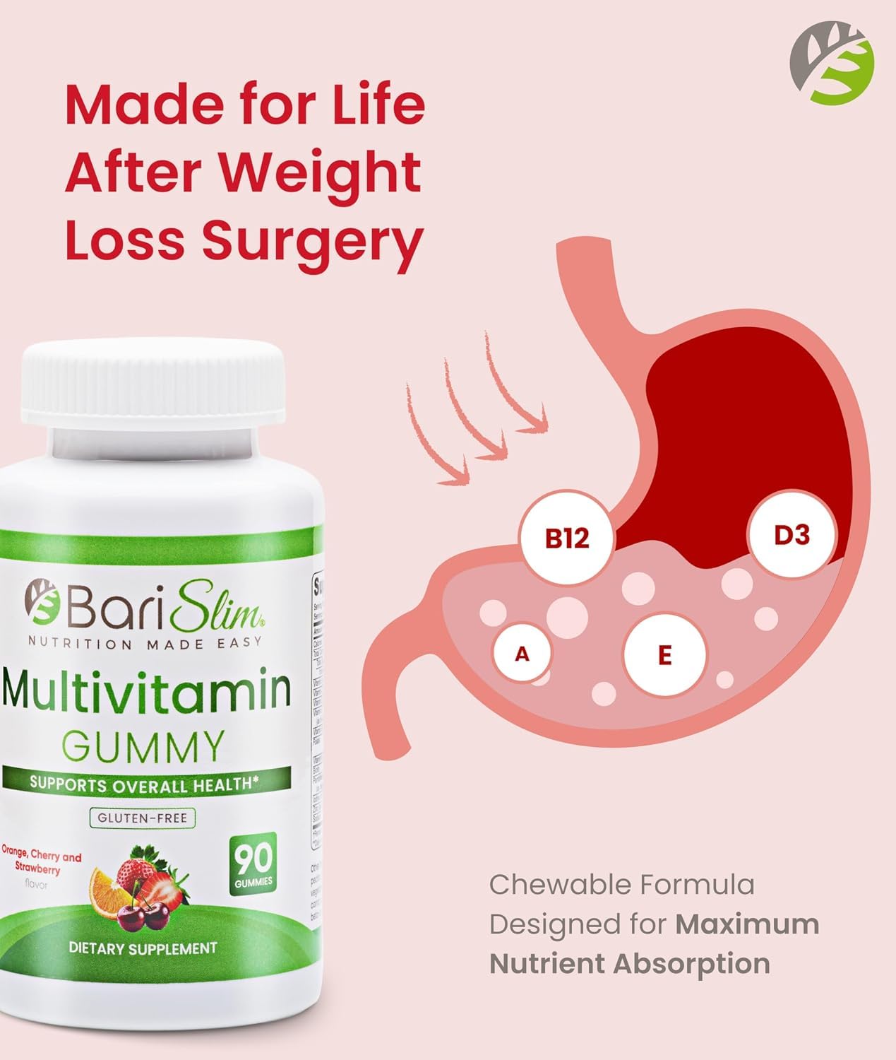 BariSlim Bariatric Chewable Multivitamin Gummies - 90 Fruit Chews — Amazon image 5