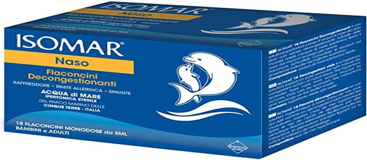 Isomar Nose Hypertonic vials 18 single doses
