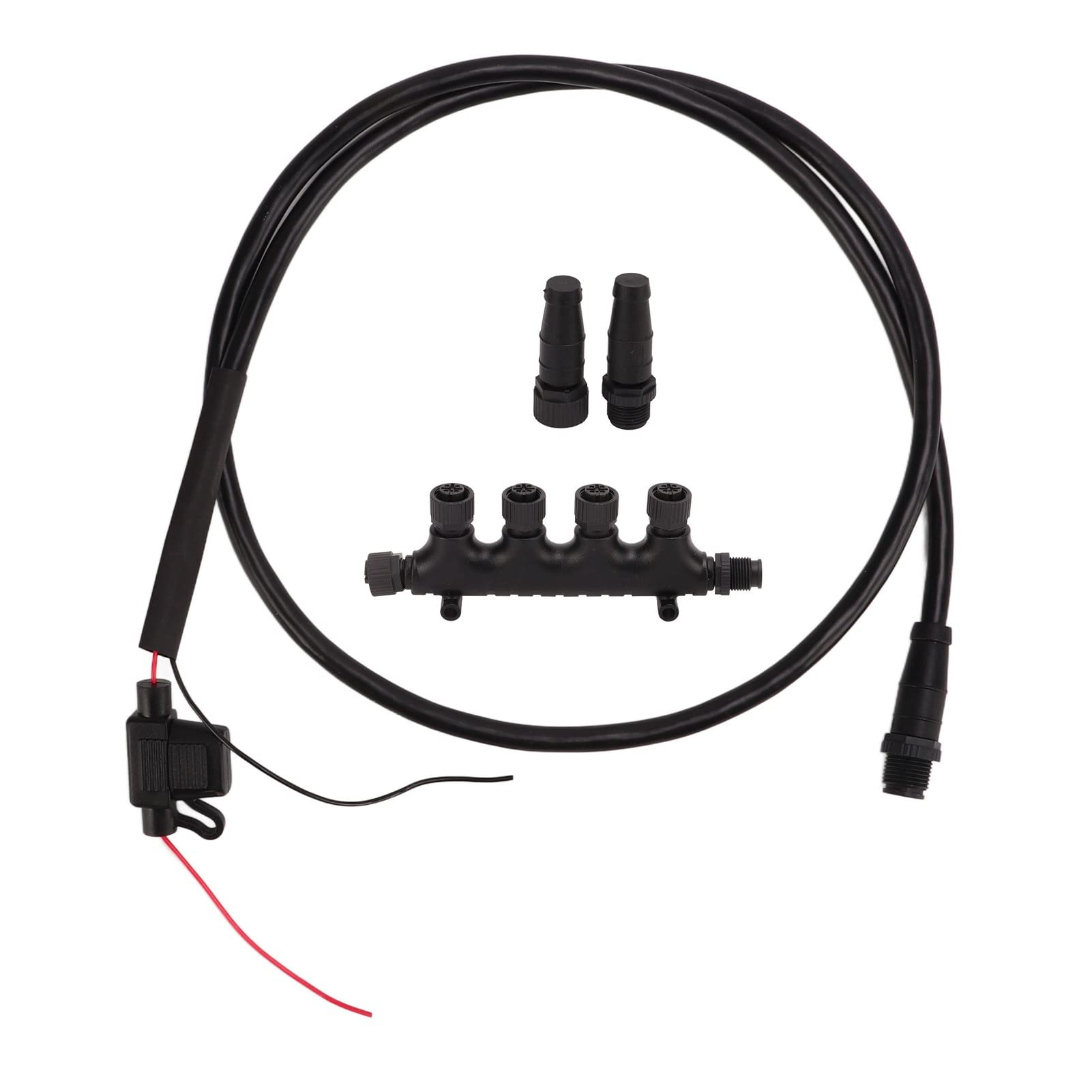 Câble Dorsal, pour Câble Dorsal Mâle NMEA 2000 Câble de Dérivation Marin étanche IP67 à 5 Broches pour Réseaux Lowrance