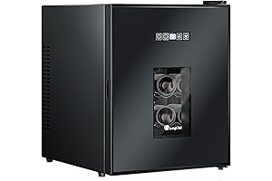 KingChii Freestanding Glass Door Wine Cooler for 16 Bottles