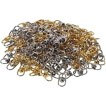 200Pcs Swivel Key Ring Keychain Connectors Clasps Double Ended Eye Hooks Lanyards Key Ring for Keychain DIY Crafts Making