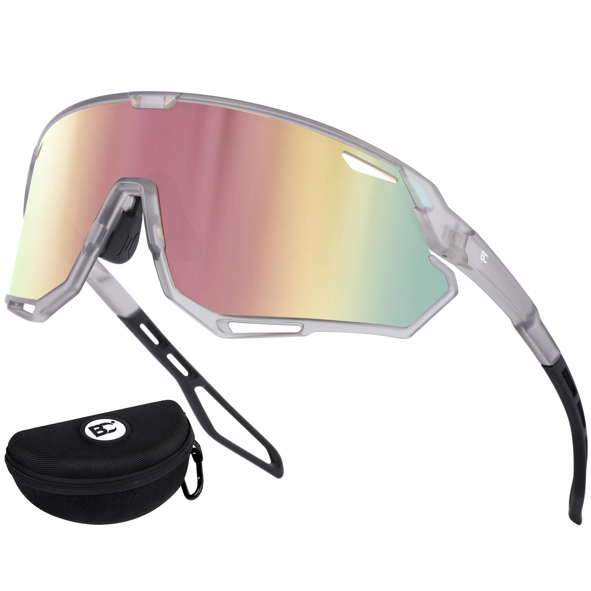 BIRCEN Sunglasses for Baseball Running Cycling : Wrap-around Sport Glasses