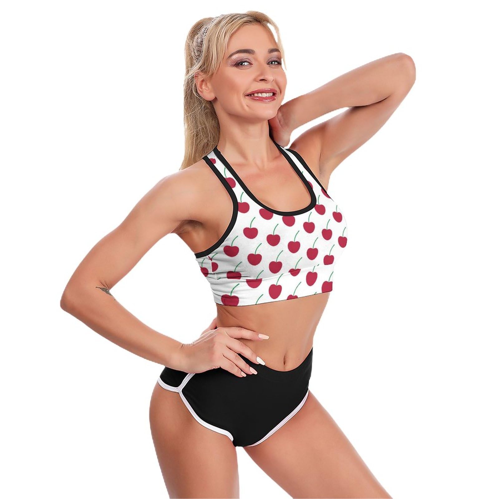 Amazon.co.jp: スポーツブラ レディース かわいい フルーツ柄