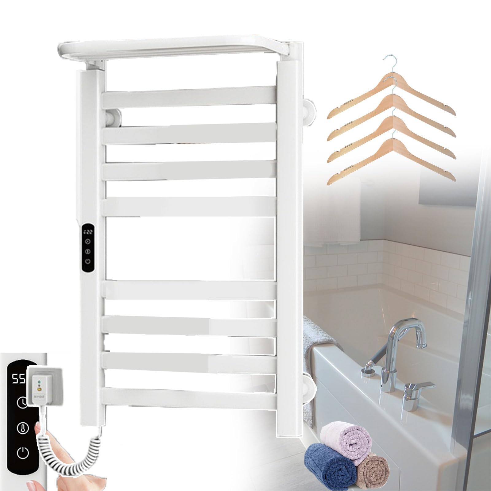 Toallero eléctrico para mantener tus toallas y ropa interior siempre calientes