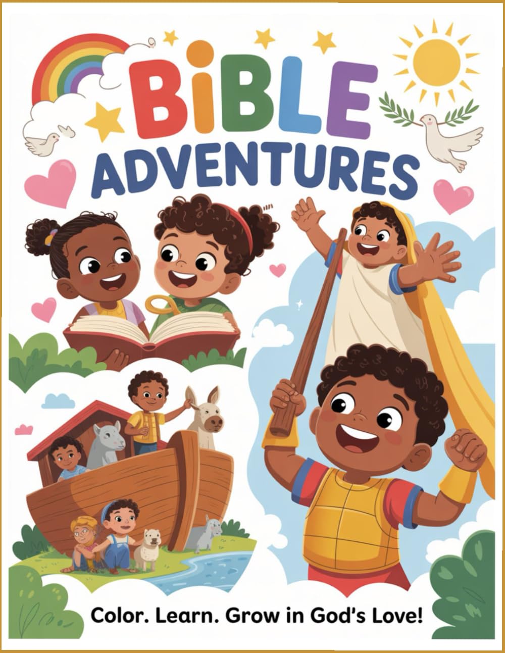 Bible Adventures: Color. Learn. Grow In God's Love!
