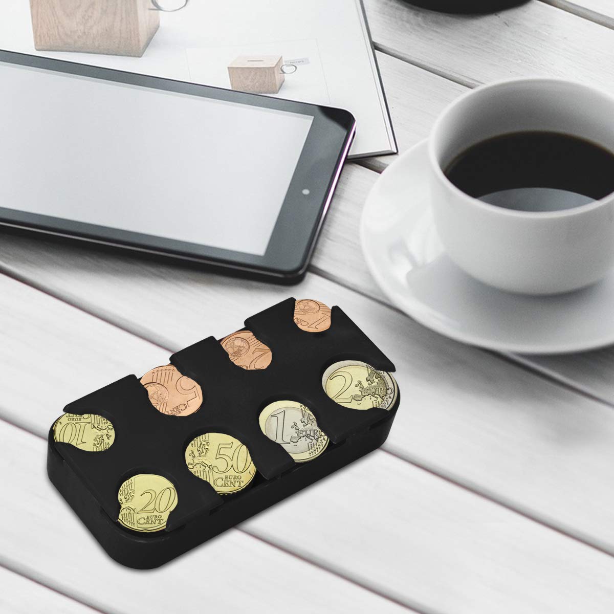 Münzbox Mit Fach Für Scheine & Bankomatkarte Produktbild-Vorschau 4