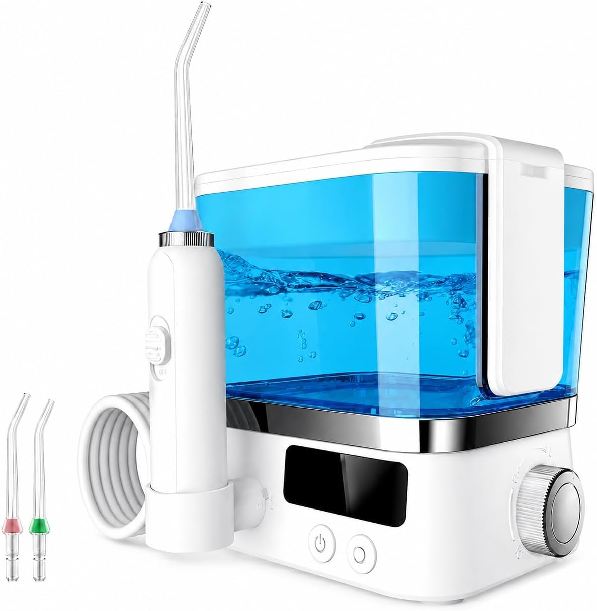 Hydropulseur rechargeable, réservoir de 600 ml, 10 réglages de pression